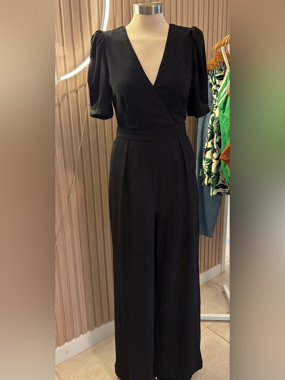 Sugarlips Black Short-Sleeve Jumpsuit